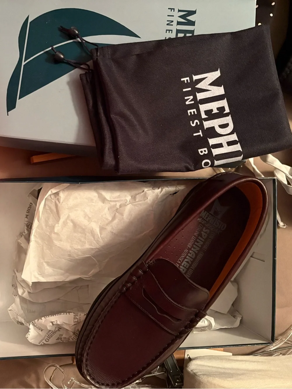 Mephisto Surf N Deck Shoes New in Box Brown/Wine men-7.5 women-9.5